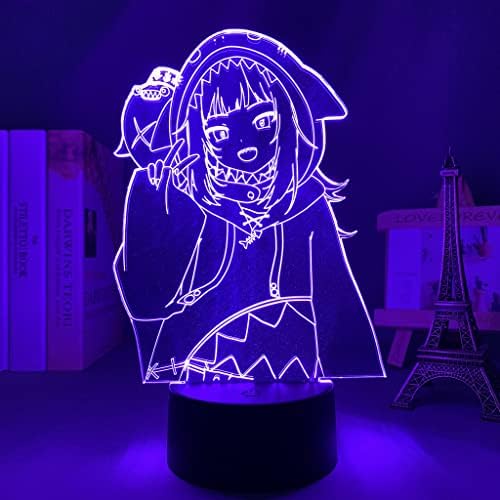 BUCROS Anime Gyümölcsök Basketed 3D Éjjeli, a Rajongók 16 színű Dekor Illúzió LED Lámpa Távirányítóval, Manga Gyümölcs Kosár Ábra