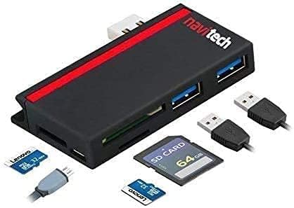 Navitech 2 az 1-ben Laptop/Tablet USB 3.0/2.0 HUB Adapter/Micro USB Bemenet SD/Micro SD Kártya Olvasó Kompatibilis HP ZBook Firefly 15 G7 15.6