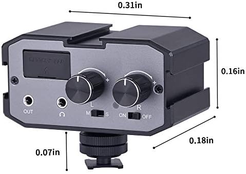 comica DSLR Audio Adapter, CVM-AX1 3,5 mm-es Dual-Csoportok Video Audio Mixer a Valós idejű nyomon követését, a Kamera Keverő,
