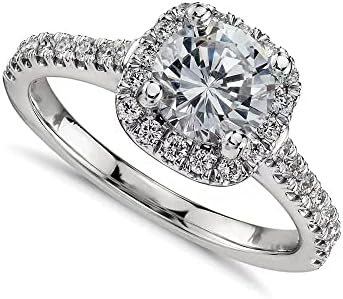 Bicheng 925 Ezüst CZ Gyűrű Solitaire Kristály Női Gyűrű Cirkónia eljegyzési Gyűrűk Évforduló Esküvői Zenekarok a Nők, Lányok (6)