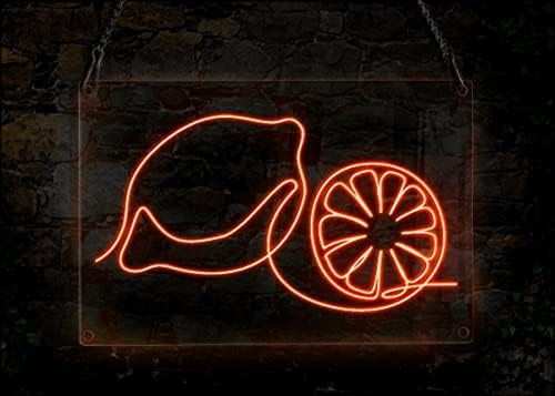 Ancfun Lemon Lime Gyümölcsök neonreklám, Kézzel készített EL Drót Neon Lámpa Jel, lakberendezés Wall Art, Lila