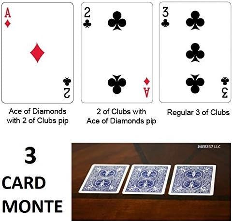 Merz67 LLC Három Kártya Monte Trükk (Kék Vissza)