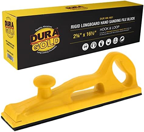 Dura-Gold Pro Series Merev Longboard Kézi Csiszolás Fájl Blokk Mindkét Horog & Hurok Hordozó, valamint a PSA Hátlap Adapter Pad & 800-As