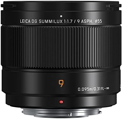 Panasonic Lumix G Leica DG Summilux 9 mm-es f/1.7 Aszférikus Lencse Micro Four Thirds Csomag 55mm UV Szűrő, Mikroszálas, Tisztító