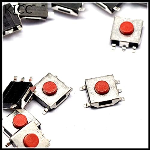 1000Pcs Érintse meg a mikro kapcsoló Piros 6 * 6 * 2.5 mm SMD5 Nyomógomb Kapcsoló 6x6x2.5H