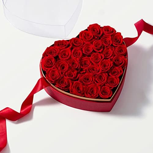 STOBOK Szív Alakú díszdobozban,Ajándék Dobozok Luxus Virág Ablak Fedél virágcsokrot Valentin-Nap Ünnepi Dekorációs Ajándék Csomagolás Csomagolás