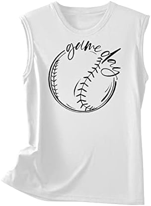 Hölgyek Cami Tartály Felső Virágos Baseball Felső Kombiné Póló Ujjatlan Sleeve Póló Edzés Jóga Fűző CD