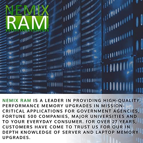 NEMIX RAM, 128GB 8x16GB DDR4-2933 PC4-23400 2Rx8 ECC Regisztrált Szerver Memória által NEMIX RAM