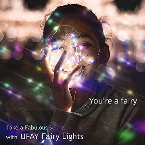 UFAY 15Pack tündérfény elemes, 10ft 30 LED Csillagos String Fények, Vízálló Mini Ezüst Drót Firefly Fények Befőttesüvegben DIY, Esküvő,