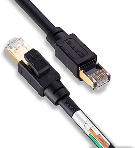 Kültéri Ethernet Kábel 50 ft, Aifxt Macska, 8 Ethernet Kábel, nagy teherbírású, Nagy Sebességű LAN Hálózati Kábel 26AWG Ethernet Kábelek