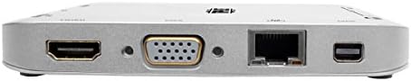 Tripp Lite USB-C Dokkoló Állomás Dual Monitor, 4K HDMI @ 30Hz, Mini Display Port mDP, VGA, USB 3.2 Gen 1, Gb Ethernet Port,