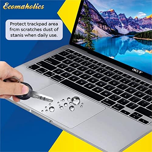 (2 Db) Ecomaholics Trackpad Védő HP Envy x360 13 (13-bd0000) 13.3 hüvelykes Laptop Touch Pad Fedél Átlátszó Matt Anti-Semmiből Anti-Víz