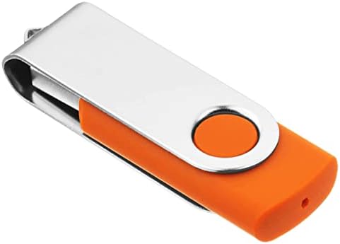 1 gb-os USB pendrive-1DB, EASTBULL USB 2.0 pendrive Forgatható USB pendrive Fém pendrive (Narancssárga)