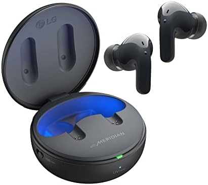 LG HANG Ingyenes Igaz, Vezeték nélküli Bluetooth-Fülhallgató T90 - Adaptív Aktív zajszűrő Fülhallgató, Dolby Atmos, Fekete