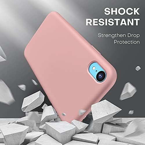 CellEver Szilikon tok iPhone XR [Ultra Slim] Ütésálló Védő Telefon Fedél [Puha Mikroszálas Bélés] 6.1 inch - Rózsaszín