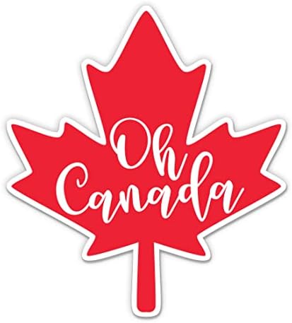 Ó Kanada Matricák - 2 Csomag 3 Matricák - Vízhatlan Pvc Autó, Telefon, Víz, Üveg, Laptop - Kanadai Maple Leaf Matricák (2 Csomag)