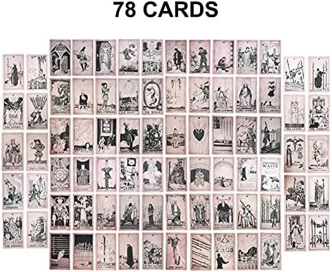 Leapblue Eredeti Tarot-Kártyák-Útikönyv a Kezdők számára - Vízálló, PVC Holografikus 78 Klasszikus Tarot Deck Szett jóslás Játék Kezdőknek&Szakértő