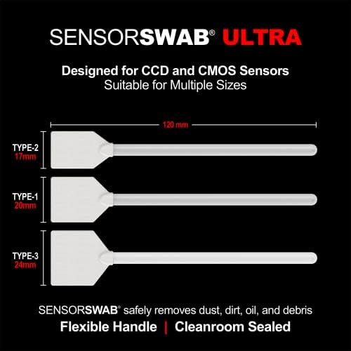 Sensor Swab 24mm Ultra Törlőkendő - Kamera Érzékelő Tisztító Törlőkendő, Takarítás, Full Frame Tükrözött, vagy tükör nélküli FÉNYKÉPEZŐGÉP
