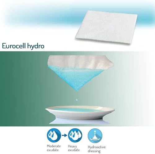 Eurocell Hydro - karboxi-metil-Cellulóz CMC Hidrogél Öltözködés - 4 x 8 - 5 Darab