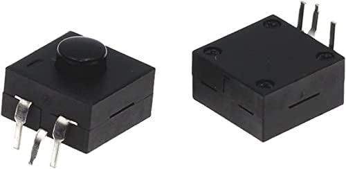 Mikro Kapcsoló 10DB D C 30V 1A 3Pin Fekete Mini Nyomógomb Kapcsoló, Elektromos kézilámpa, 3P Ívelt 2 1 Le Lámpa Kikapcsolása (Szín