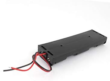 X-mosás ragályos Műanyag Drót Vezet, 4 x 1.5 V AA Akkumulátor Tároló Doboz Jogosultja 3 Db Fekete(Cavo a per alatt cavi 4 x
