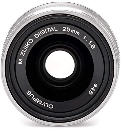 OM RENDSZER OLYMPUS M. Zuiko Digital 25mm F1.8 Ezüst Micro Four Thirds Rendszer Fényképezőgép, Kompakt Design, Szép Bokeh, Fényes