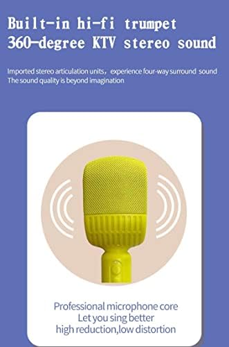 Vezeték nélküli Bluetooth Mikrofon Hangszóró Karaoke Gyerekeknek Kézi KTV Játékos Ajándékok Hordozható Voice Changer Játék (Rózsaszín)