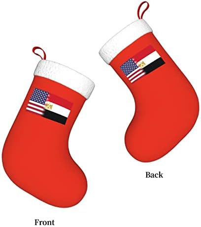 TZT Amerikai Zászlót, Egyiptomi Zászló Karácsonyi Harisnya, Karácsonyi Ünnep Party Ajándékok Család Ünnepi Dekoráció, 18 Colos