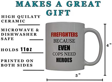 Rogue River Vicces Bögre Legjobb Tűzoltók, Mert még a Zsaruk a Hősök Újdonság Kupa Nagyszerű Ajándék Ötlet Tűzoltó FD tűzoltóság