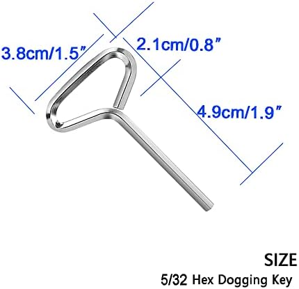 WOODGUILIN 1/8 Standard Hex Fogó Kulcs T Gyűrű Teljes Hurok, Kulcs-Gyűrű Stílus Fogó Kulcs Készlet， 1/8 imbuszkulcs Gombot Nyomja Bár Ajtót