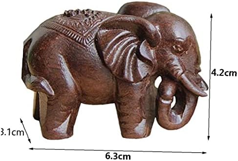 Froiny Elefánt Fa Dísztárgy Fa Faragás Kézműves Állat Szobor Asztal Figurák Dekoráció Kiegészítők
