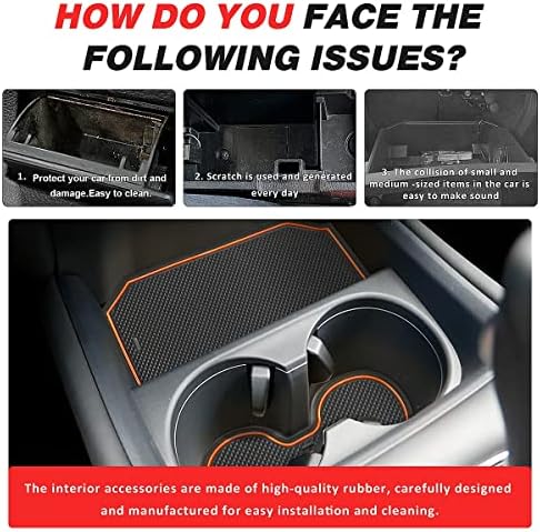 Auovo Anti-Por Szőnyeg Kompatibilis Honda HRV HR-V 2023 Ajtó Nyílás Pad Autó Belső Gépjármű Dekoráció Autó Tartozékok középkonzol Hüvelyek