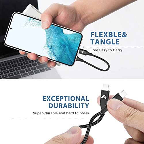 Aioneus USB-C Kábel,USC, hogy USB-C Kábel, 60W Gyors Töltés Típus C Típus C Töltő Kábel iPad Pro/Légkondicionáló/Mini 6, Galaxy S21 S22