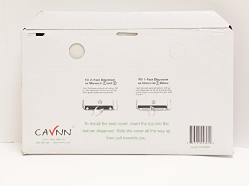 CAVNN (CVNPC-B12-2500) félbehajtás Wc üléshuzatok (10 Csomag 250)