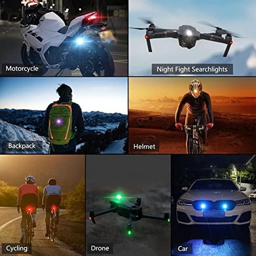 Anti-collision Villogó Világítás 3 LED Színek Újratölthető USB Figyelmeztető Lámpa a Drón Motor RC Autók, Dirt Bike, Mini Villogó