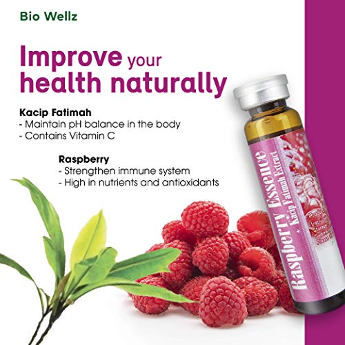 3x Bio Wellz Málna Lényeg a Kacip Fatimah Kivonat, Hüvelyi Szigorítás, elősegíti az Optimális Egészség, Magas Antioxidáns, Fokozza a Vitalitást
