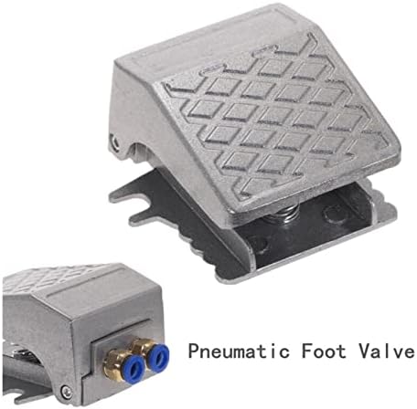 Illeszkedő Csatlakozó Pneumatikus Pedál Szelep lábkapcsoló Tavaszi Automatikus Reset Ezüst (Szín : lábszelepet W PC-8MM)