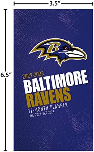 TURNER SPORT Baltimore Ravens 2022-23 17 Hónapos Pocket Tervező (23998890534)