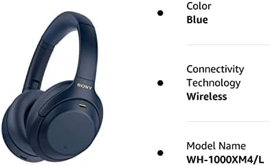 Sony M-1000XM4 Vezeték nélküli zajszűrő Over-the-Ear Fülhallgató Éjfél Kék (Felújított)