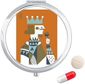 Kártya, K Illusztráció A Minta Tabletta Esetben Zsebében Gyógyszer Tároló Doboz, Tartály Adagoló