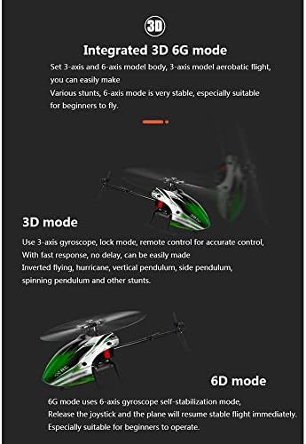 PRENDRE Távirányító Helikopter, 2,4 GHz-es 6 Csatornás RC Repülőgép 3D 6G Rendszer, Brushless Motor, Flybarless, Szakmai