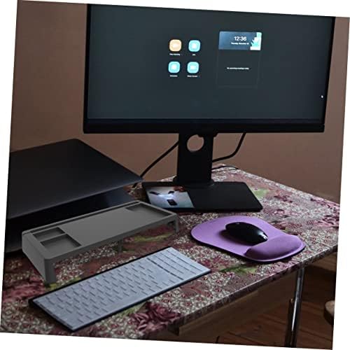 SOLUSTRE Asztali Számítógép Állvány Állvány Támogatás Polc USB Hub-ot Emelkedett Asztali Töltő Laptop Tároló Portok Kelő Képernyő Felület