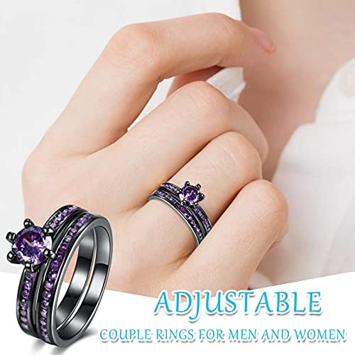 Eljegyzési Gyűrűt Beállítva a Nők 925 Ezüst Faragott Sterling Ezüst Cirkónia CZ Menyasszonyi & Eljegyzési Tudom Gyűrű