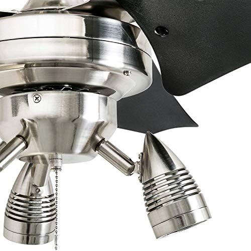 Honeywell Mennyezeti ventilátor phelix ben - 56-Kettős-Hegy Beltéri Ventilátor Húzza Lánc - LED Mennyezeti Ventilátor, Világos,