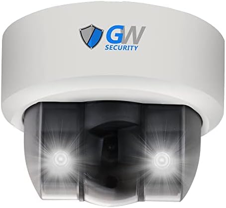 GW Biztonsági Super HD 5MP 1920P Kültéri/Beltéri Spotlámpa Színes éjjellátó PoE IP Mikrofon 2.8 mm-es Széles Látószögű Objektív Dome Biztonsági