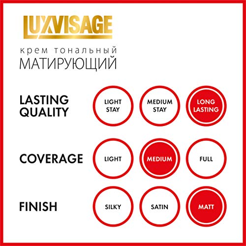 Luxvisage Tartós Mattifying Kijavítása 6 Szín Smink Alapja a Zsíros, Kombinált, illetve Normál bőrtípusra (színes 10 elefántcsont)