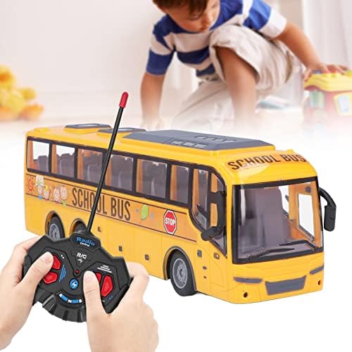 plplaaoo iskolabusz Játék,emeletes Busz,Távirányító iskolabusz, RC iskolabusz,Távirányító Busz Gyermekek Szimulált LED RC iskolabusz Elektronikus