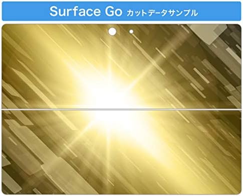 igsticker Matrica Takarja a Microsoft Surface Go/Go 2 Ultra Vékony Védő Szervezet Matrica Bőr 001958 Minta, Sárga, Szürke