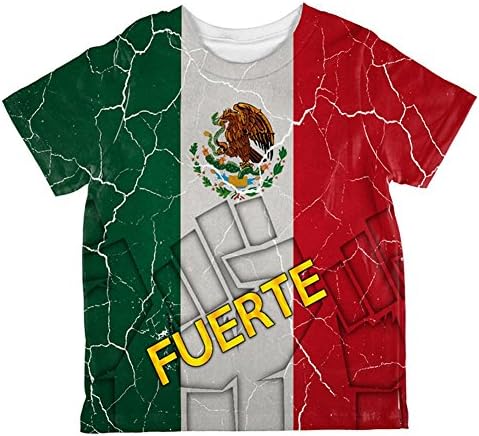 Cinco De Mayo Mexikó Fuerte Erős Mexikói Zászló Egész Kisgyermek Póló