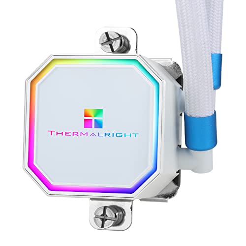Thermalright Fagyasztott Prism360 Fehér ARGB CPU-Folyadék Hűtő,Hatékony PWM Vezérelt Szivattyú 3300RPM,3×TL-E12 sorozat PWM Ventilátor,Víz